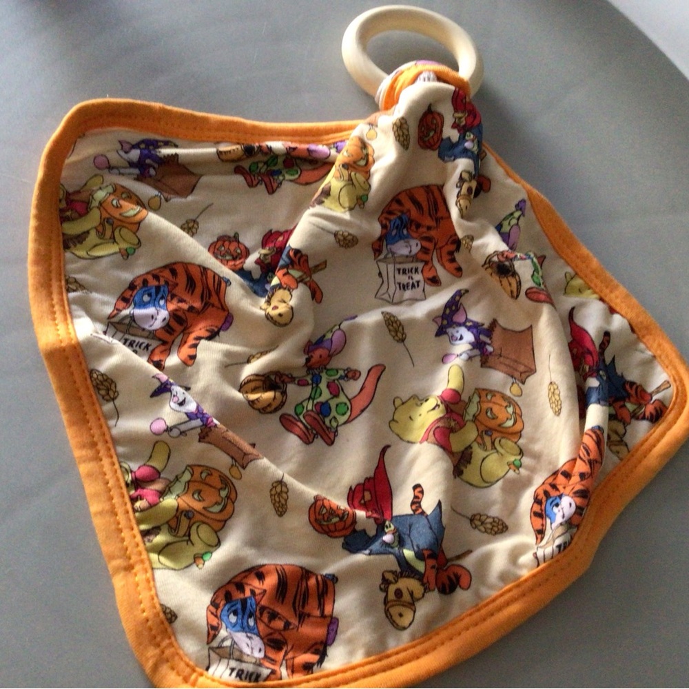 Colorful Cartoon Print Kids Security Blanket